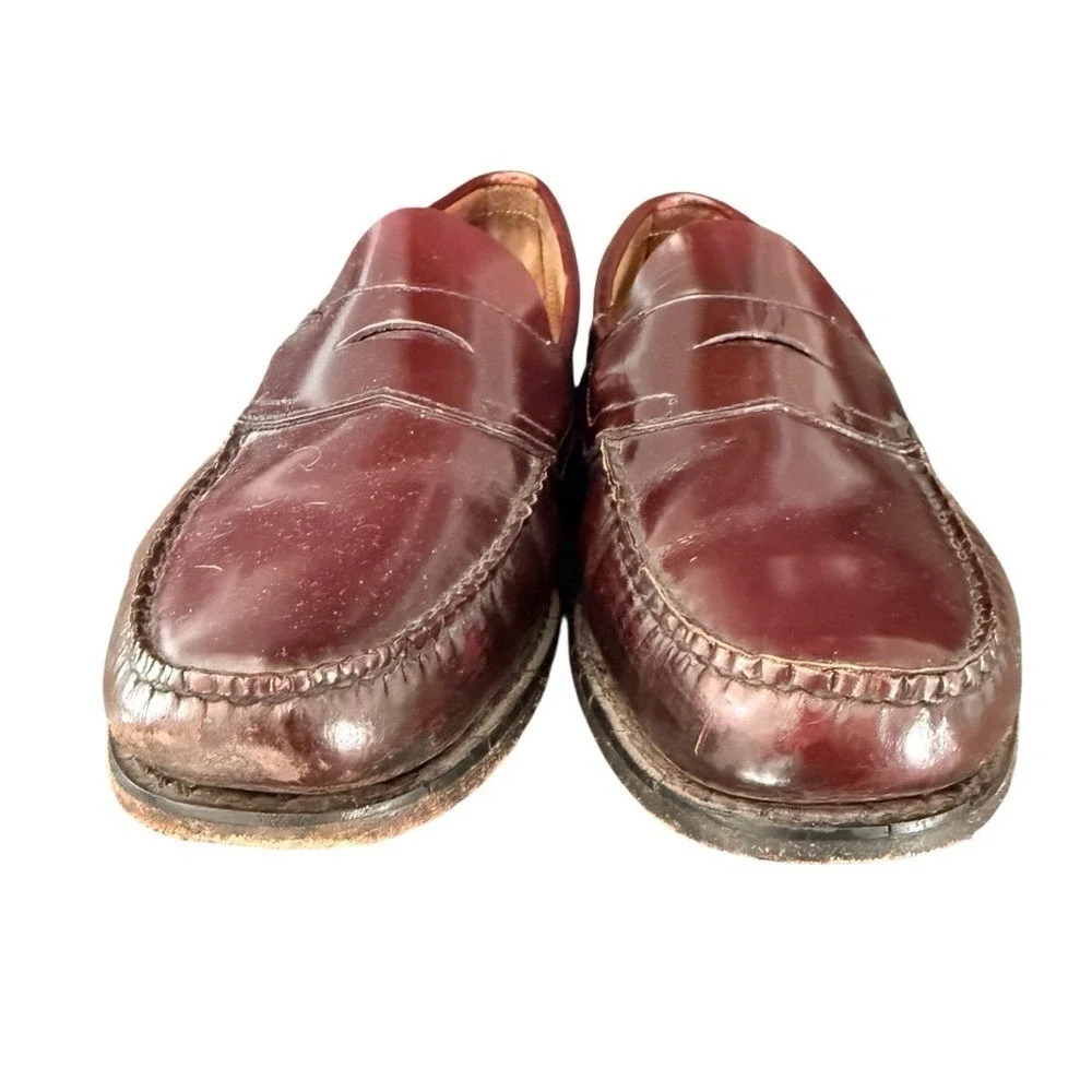 G.H.BASS & Co. Weejuns®‎ Moc-Toe Slip-On Loafers Wine Red Men's Size 12D